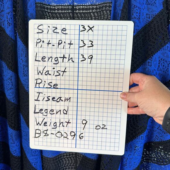 Catherine’s black and blue white stripe cardigan 3/4 sleeve spring plus size - Picture 8 of 8